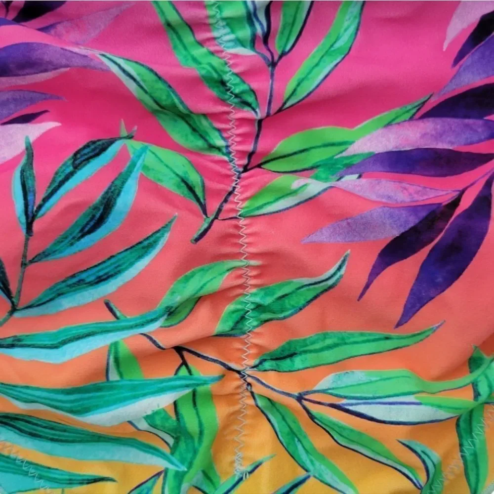 NWT Salt +Cove Tropical Punch Ruffled Hipster Bikini Bottom Juniors